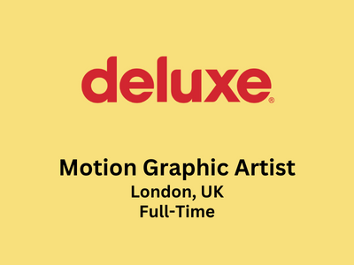 Motion Graphic Artist required at Deluxe Cinema