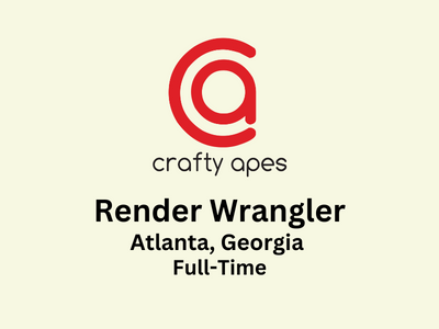 Render Wrangler required at Crafty Apes
