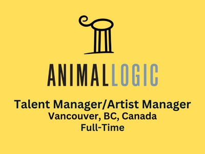 Talent Manager/Artist Manager required at Animal Logic