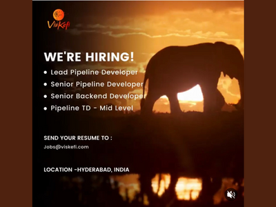 Viskefi is hiring for Pipeline and Technology team