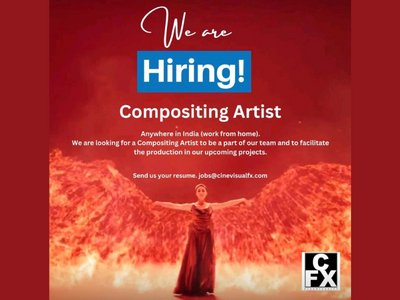Work from home job opening for Compositing Artist 