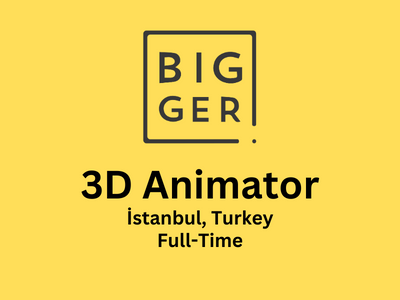 3D Animator required at Bigger Games Studio