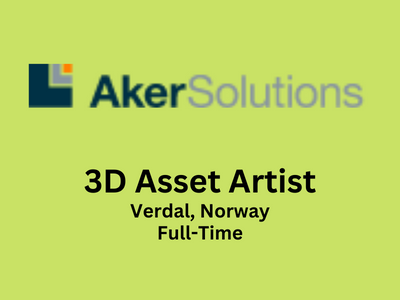 3D Asset Artist required at Aker Solutions