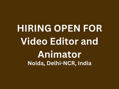 Full-time job for Video Editor and Animator