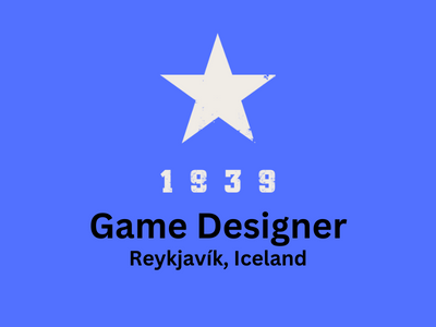 Game Designer required at 1939 Games studio