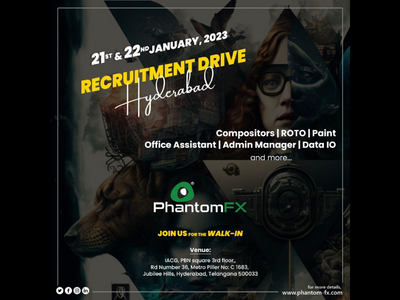 Hyderabad recruitement drive at PhantomFX studio