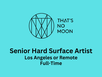 Job opening for Senior Hard Surface Artist