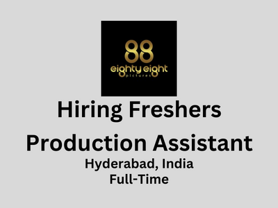 Production Assistants are required at 88Pictures