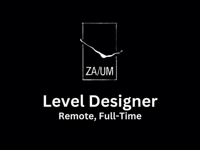Remote job opening for Level Designer at ZAUM
