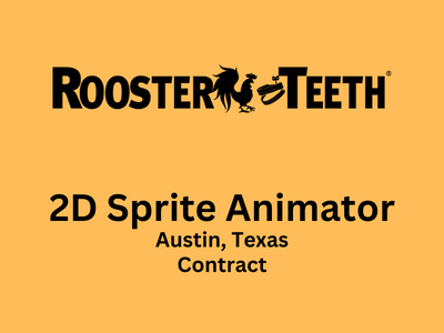 Rooster Teeth is seeking 2D Sprite Animators
