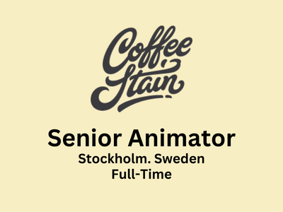 Senior Animator required at Coffee Stain Studios