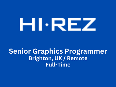 Senior Graphics Programmer required at Hi-Rez Studios