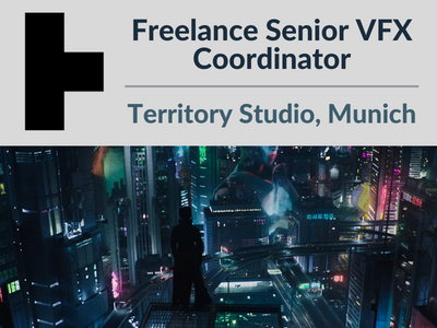 Territory Studio job opening of VFX Coordinator