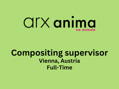 Compositing supervisor required at arx anima