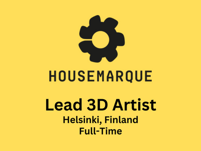 Housemarque is looking for Lead 3D Artist
