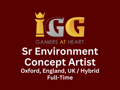 IGG looking for Senior Environment Concept Artist