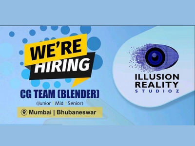 Illusion Reality Studioz job openings in CG Team