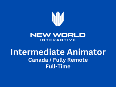 Intermediate Animator required at New World Interactive