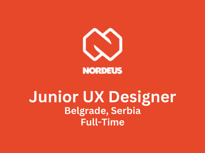 Junior UX Designer required at Nordeus Games Studio