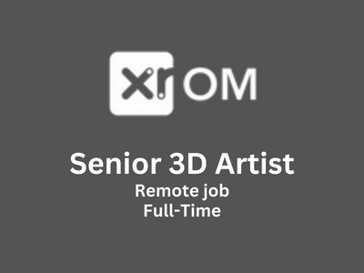 Senior 3D Artist required at Shemaroo Entertainment's Xrom