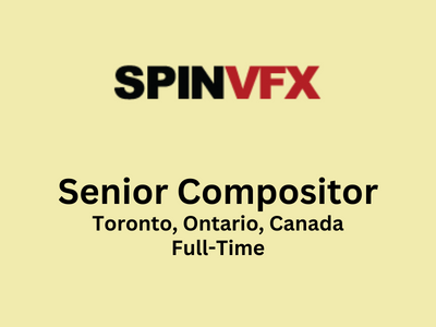 Senior Compositor required at SpinVFX Studio