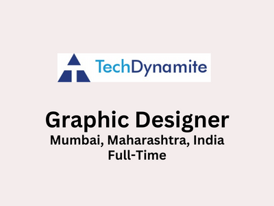 TechDynamite is looking for a Graphic Designer