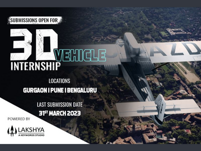 Lakshya Digital Studio is looking for Vehicle Interns 