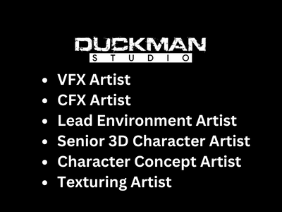 Latest job openings at Duckman Studio