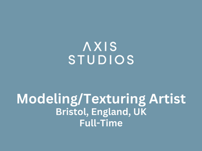 ModelingTexturing Artist required at Axis Studios