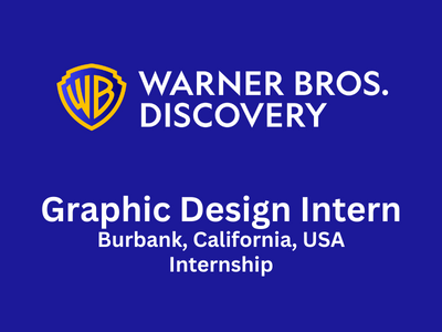 Need Graphic Design Intern at Warner Bros. Animation