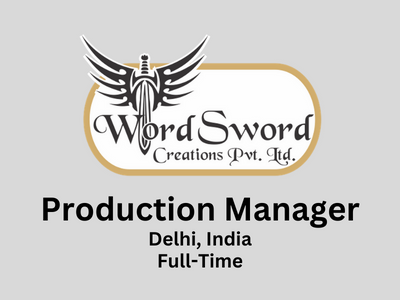 Production Manager required at WordSword Creations Studio