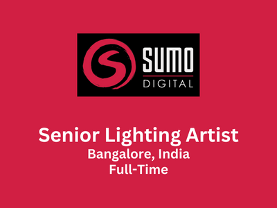 Senior Lighting Artist required at Sumo Digital
