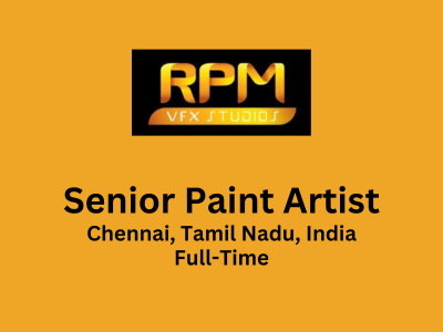 Senior Paint Artist required at RPM VFX Studios