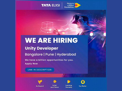 Tata Elxsi is looking for Unity Developer