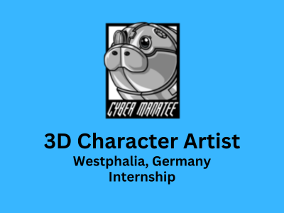 3D Character Artist required at Cyber Manatee