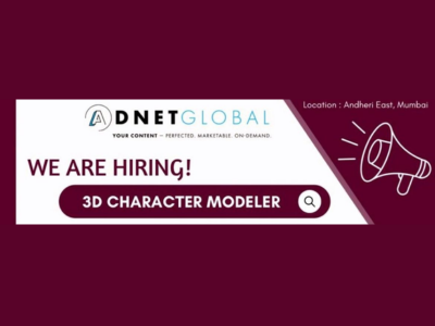 3D Character Modeler required at Adnet Global