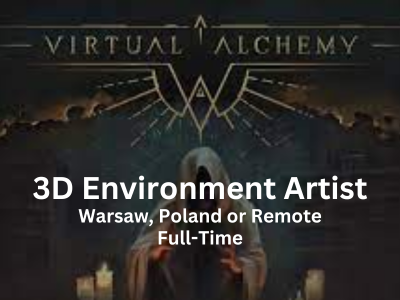 3D Environment Artist required at Virtual Alchemy