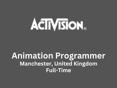 Activision is searching for an Animation Programmer