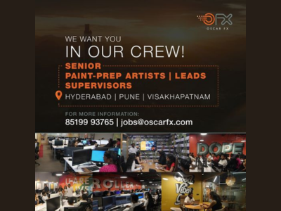 Job for Paint-Prep Artists at Oscar FX Studio