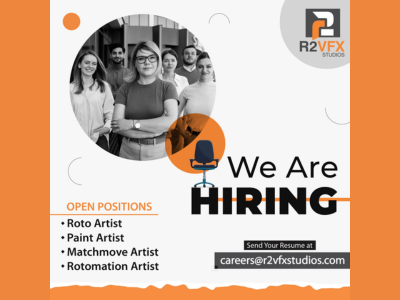 Multiple job hirings open at R2VFX Studios