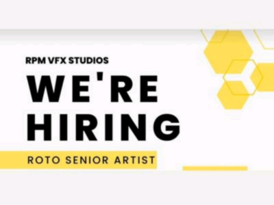 Senior Roto Artist required at RPM VFX Studios