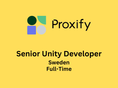 Senior Unity Developer required at Proxify