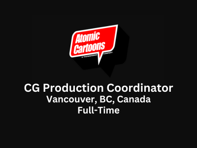CG Production Coordinator required at Atomic Cartoons Inc