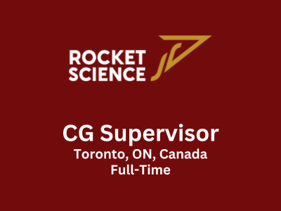 CG Supervisor required at Rocket Science VFX
