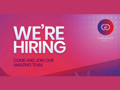 Cinegence Media hiring for latest VFX jobs