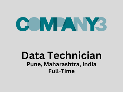 Data Technician is required at Company3 studio