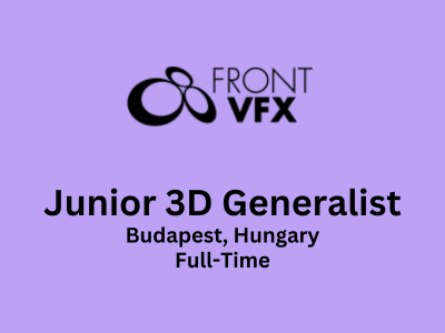 Junior 3D Generalist required at FrontVFX Studio