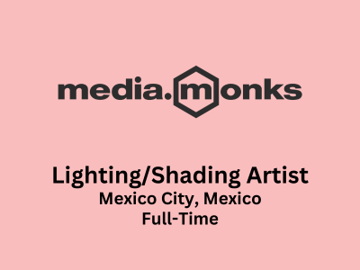 Media.Monks is hiring LightingShading Artist 