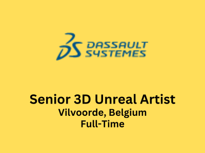 Senior 3D Unreal Artist required at 3DEXCITE