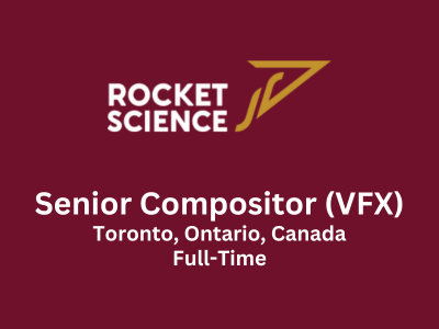 Senior Compositor required at Rocket Science VFX